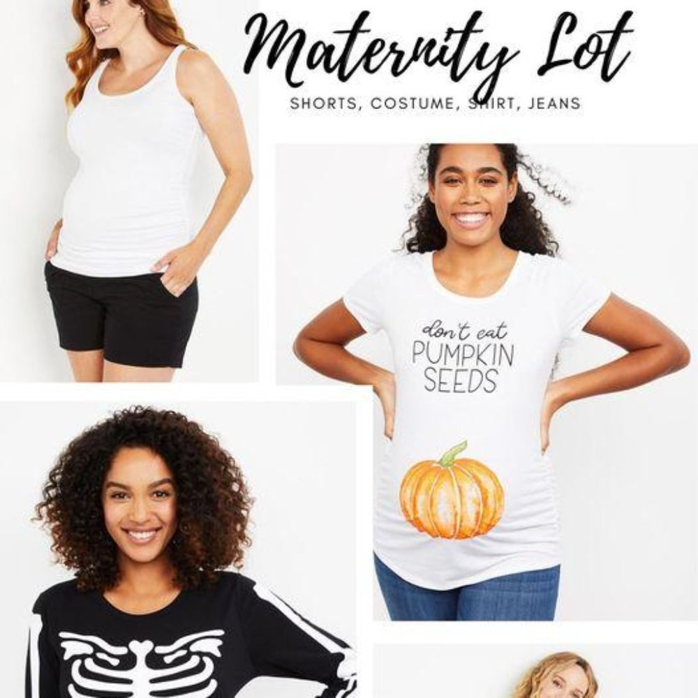 4 Pc Maternity Fall Shirt Lot